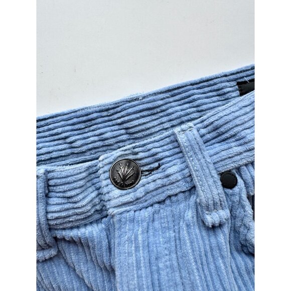 RAG & BONE Riviera Blue Cotton Corduroy Cropped Straight Leg Pants, Size 27 - Picture 9 of 12